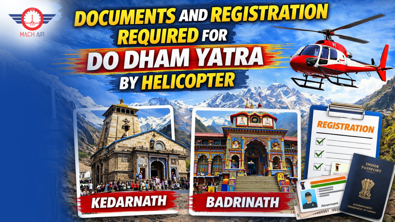 4 Dham Yatra By Air